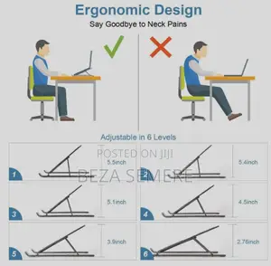 Brand New Foldable Laptop Stand – Adjustable Wireless Desk Riser