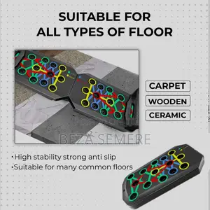 Multi-Function 14-in-1 Push Up Board – Color-Coded Home Workout System