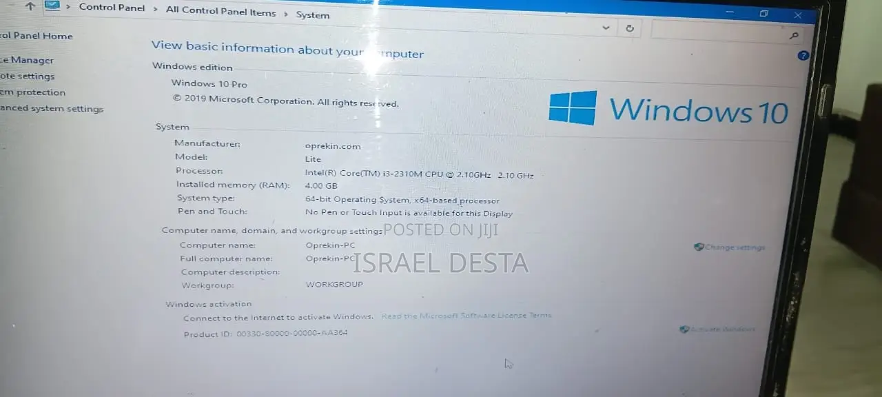 Laptop Toshiba 4GB Intel Core i3 HDD 500GB