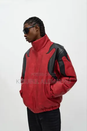 Leather Puffer Jacket