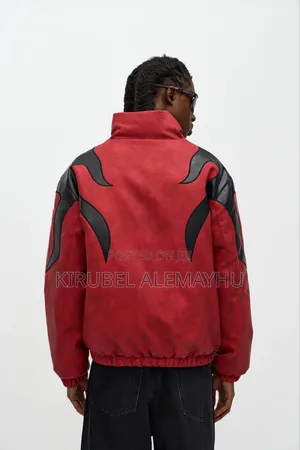 Leather Puffer Jacket