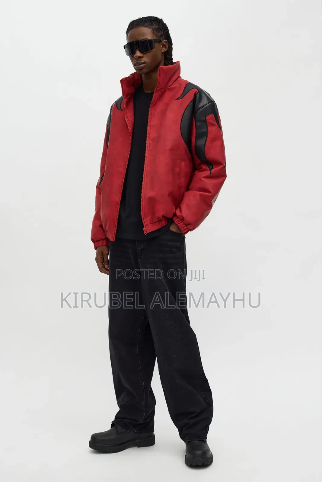 Leather Puffer Jacket
