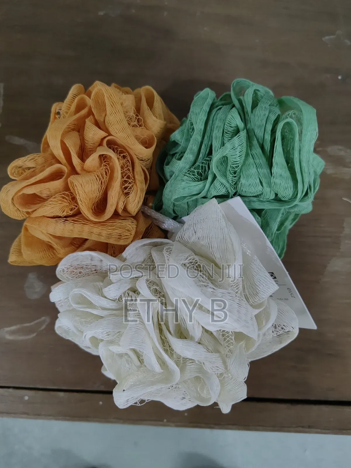 Ikea Body Puff, Orange/Green/White - Bath Loofah