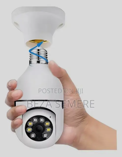 Wireless Bulb Camera With Sound Siren –Active Intruder Deterrence CCTV