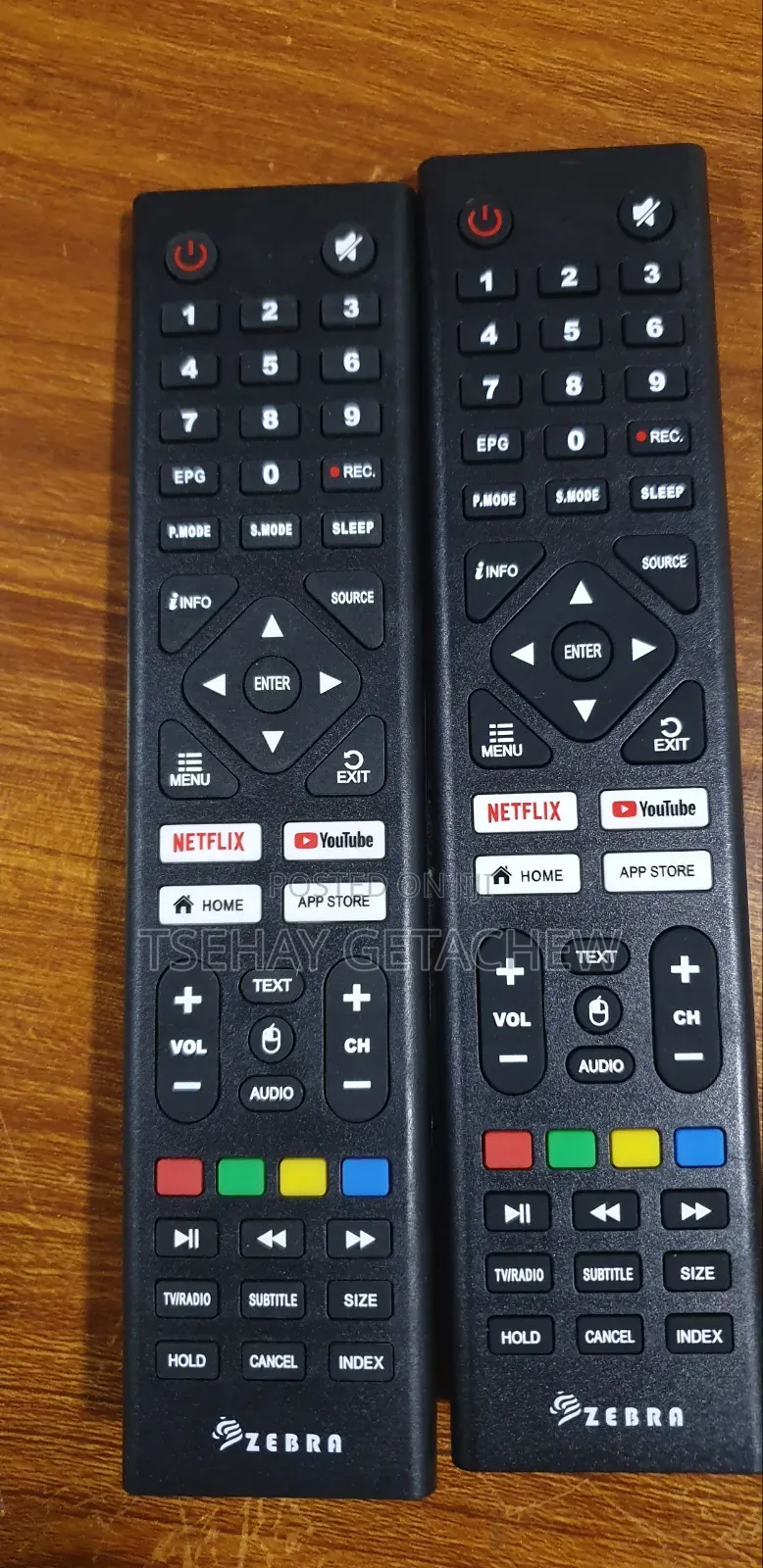 Zebra Tv Remote