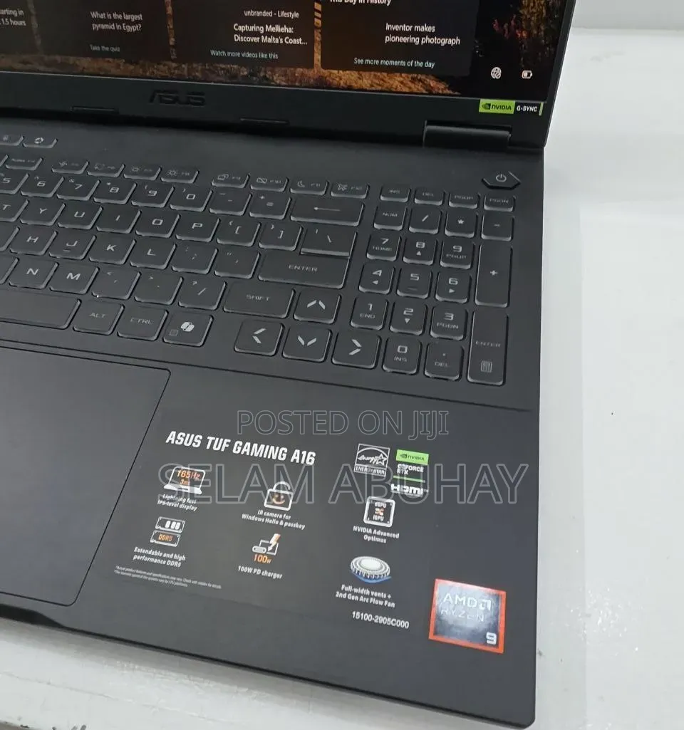 New Laptop Asus TUF Gaming A16 32GB AMD Ryzen 9 SSD 1T