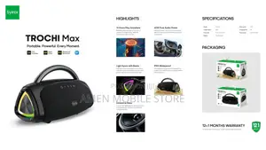 Syinix Trochi Max Bluetooth Speakers