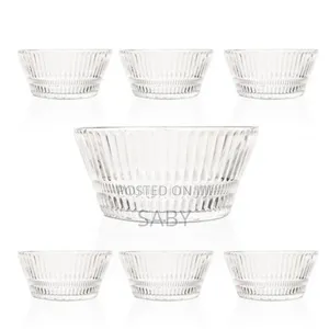 7 Piece Ice Cream Fruit Glass Cup
