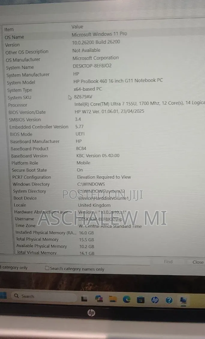 New Laptop HP EliteBook 640 G11 16GB Intel Core Ultra 7 SSD 1T