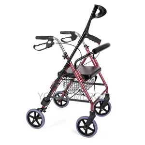 Walker柊暡rollator for Disabled and Elderly With Open Basket