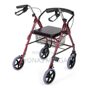 4 Wheel Lightweight Rollator for Disabled and Elderly With Open Basket