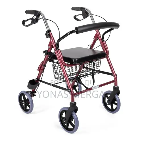 Walker/Rollator呂padded Seat Wiz Back Support-Shopping Basket Included