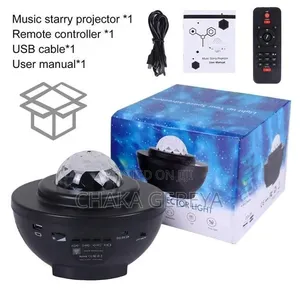 Galaxy Projector Light – 10 Light Modes, Bluetooth Speaker,