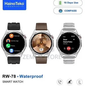 Haino Teko Rw-78 Waterproof Smart Watch With 3 Premium Straps