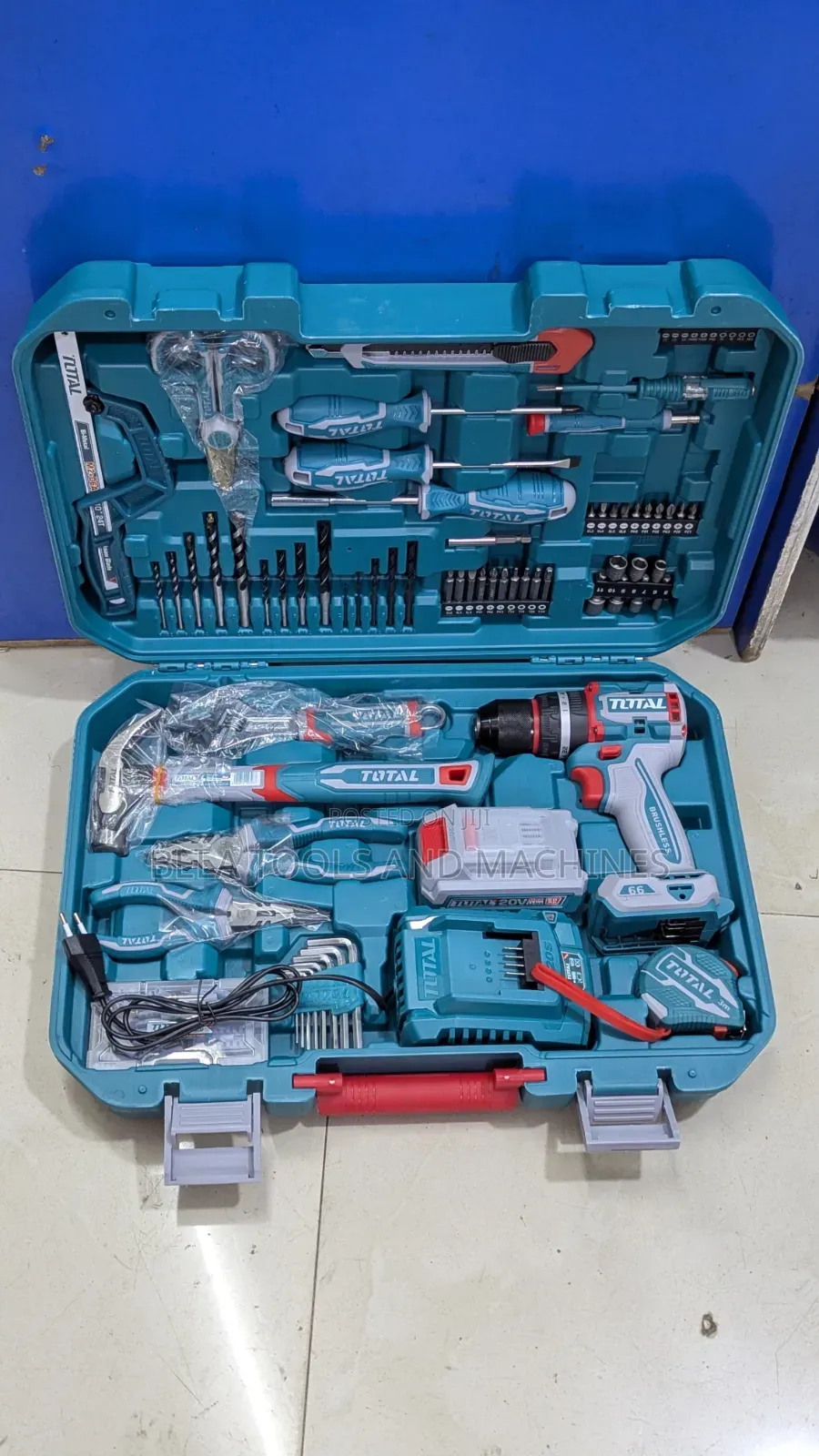 Total Thkthp11652 165 PCS Tool Set With a 20v Cordless Impact Drill.