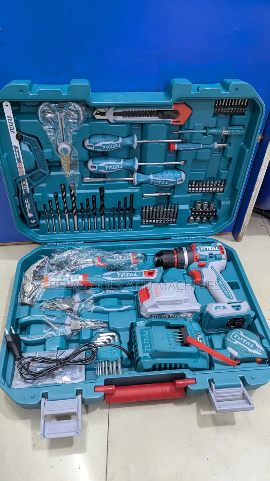 Total Thkthp11652 165 PCS Tool Set With a 20v Cordless Impact Drill.