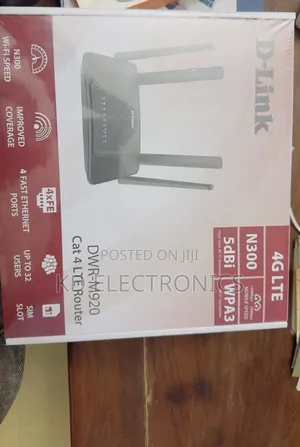 D-Link 32 ሰዎችን ሚያስጠቅም DWR-M920 4g Lte N300 Router