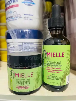 Mielle Rosemary Mint Scalp Oil Edge Gel Set