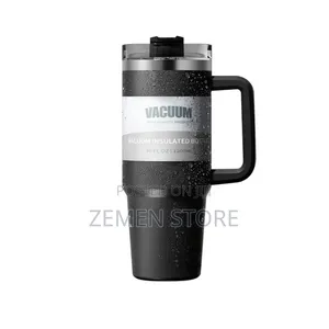 Premium 40oz (1200ml) Vacuum Insulated Tumbler Mug With Handle Straw