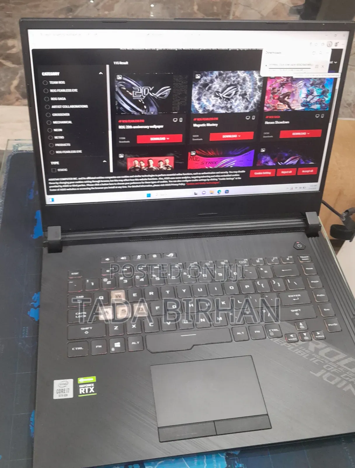 New Laptop Asus ROG Strix G16 G614 16GB Intel Core i7 SSD 512GB