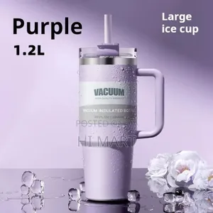 Double Layer Stainless Steel Bottle With Straw(1200ml)