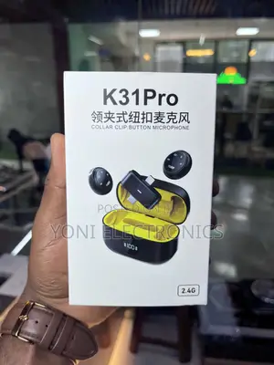 K31pro Collar Clip Button Microphone Dual Pack