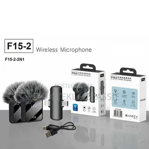 F15-2 Dual Wireless Microphone for iPhone and Android