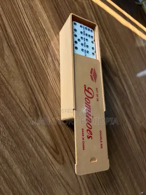 Black Dot + Thick ሴራሚክ ዶሚኖስ •Ceramic Dominoes Game.