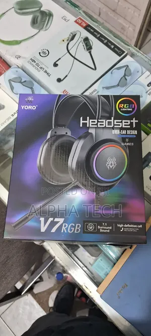 Yoro V7 RGB Gaming Headset – 7.1 Surround Sound