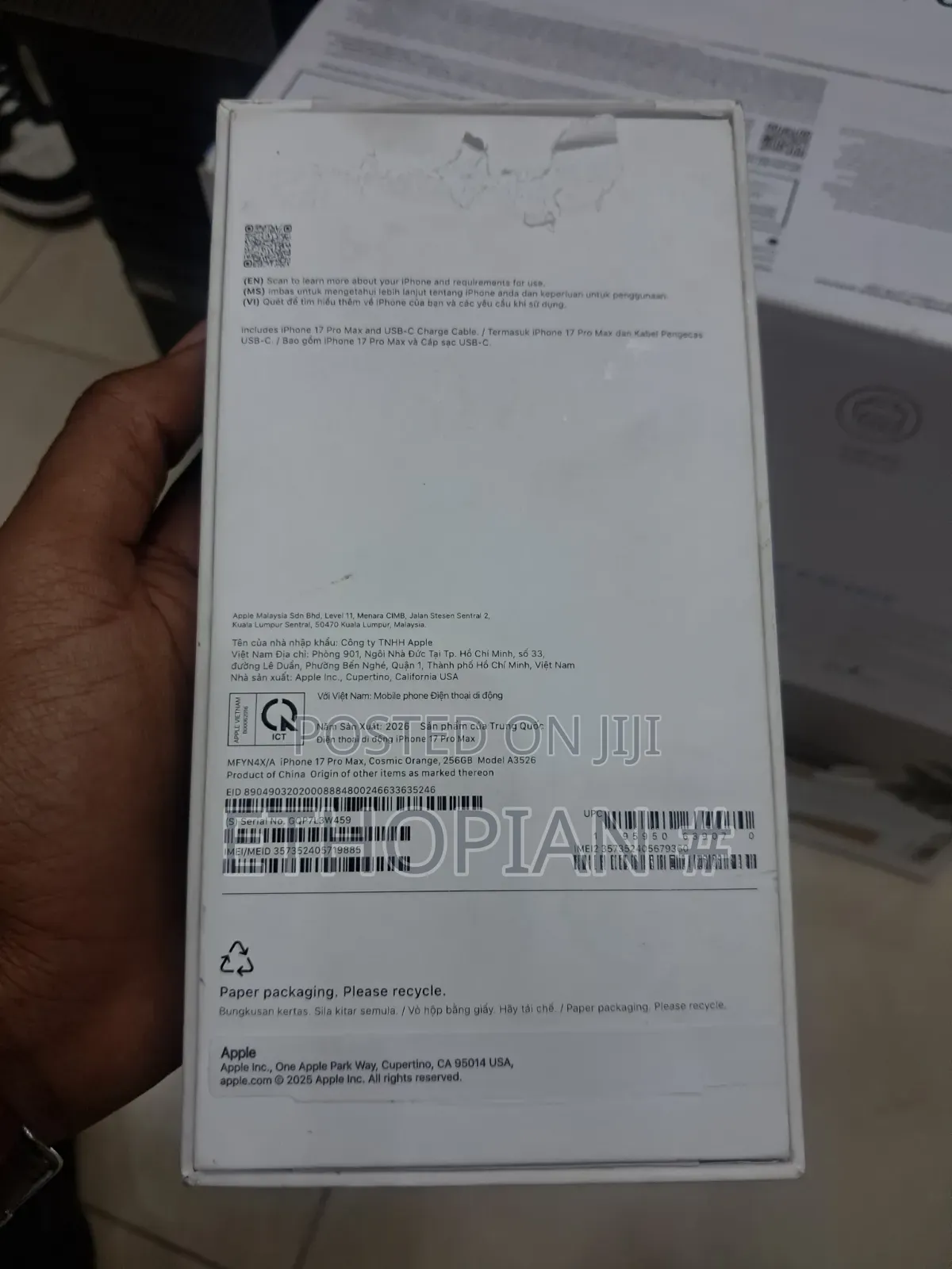 New Apple iPhone 17 Pro Max 256 GB Orange