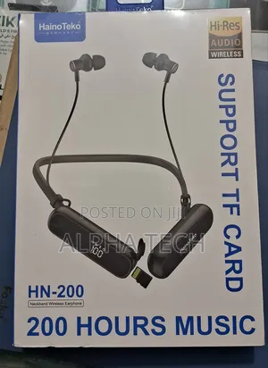 Hainoteko Hn-200 Neckband Wireless Earphones –200 Hours Music Playback