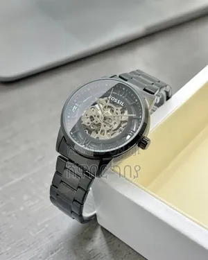 Original Fossil Automatic Skeleton All Black Men Watch