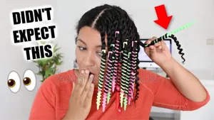 Plastics Hair Curler (የለምንም ሙቀት ፀጉርን ከርል ላማረግ የሚረዳ )