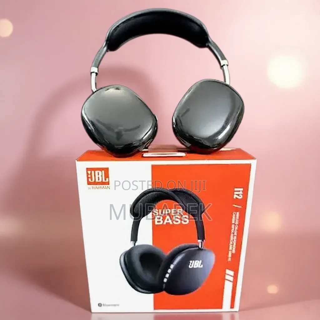 JBL Super Bass Bluetooth Headphones - Black