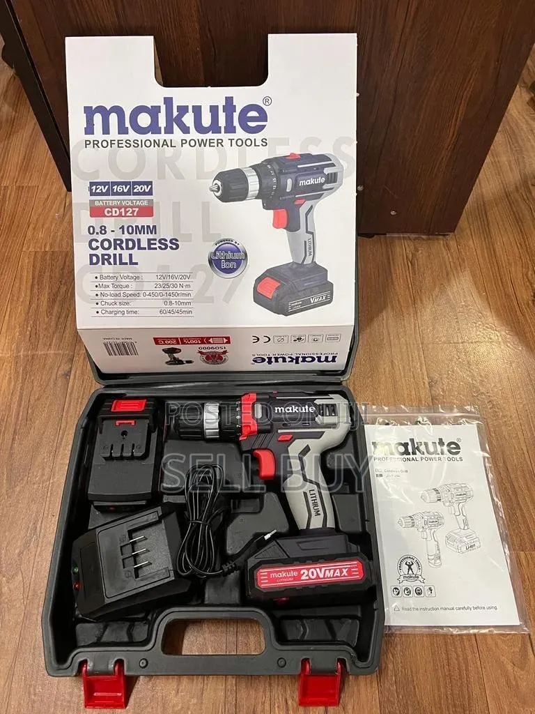 ማኩቴ (Makute) 20v Max ፕሮፌሽናል የባትሪ ድሪል -