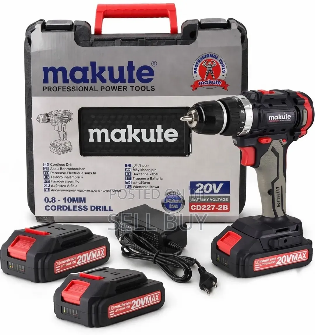 ማኩቴ (Makute) 20v Max ፕሮፌሽናል የባትሪ ድሪል -