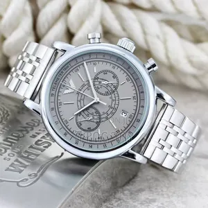 Emporio Armani Chronograph Watch - Silver Men's Timepiece
