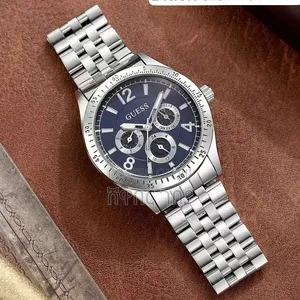 Guess Men's Silver Chronograph Watch - Top Premium Quality