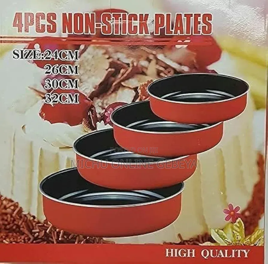 4 PCS Non-Stick Plates/Free Delivery