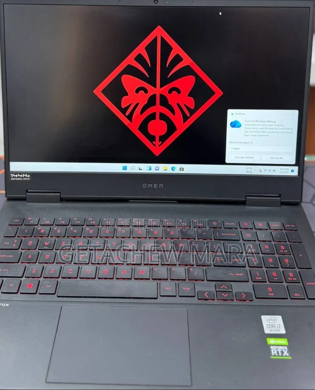 New Laptop HP Omen 15 16GB Intel Core i7 SSD 512GB