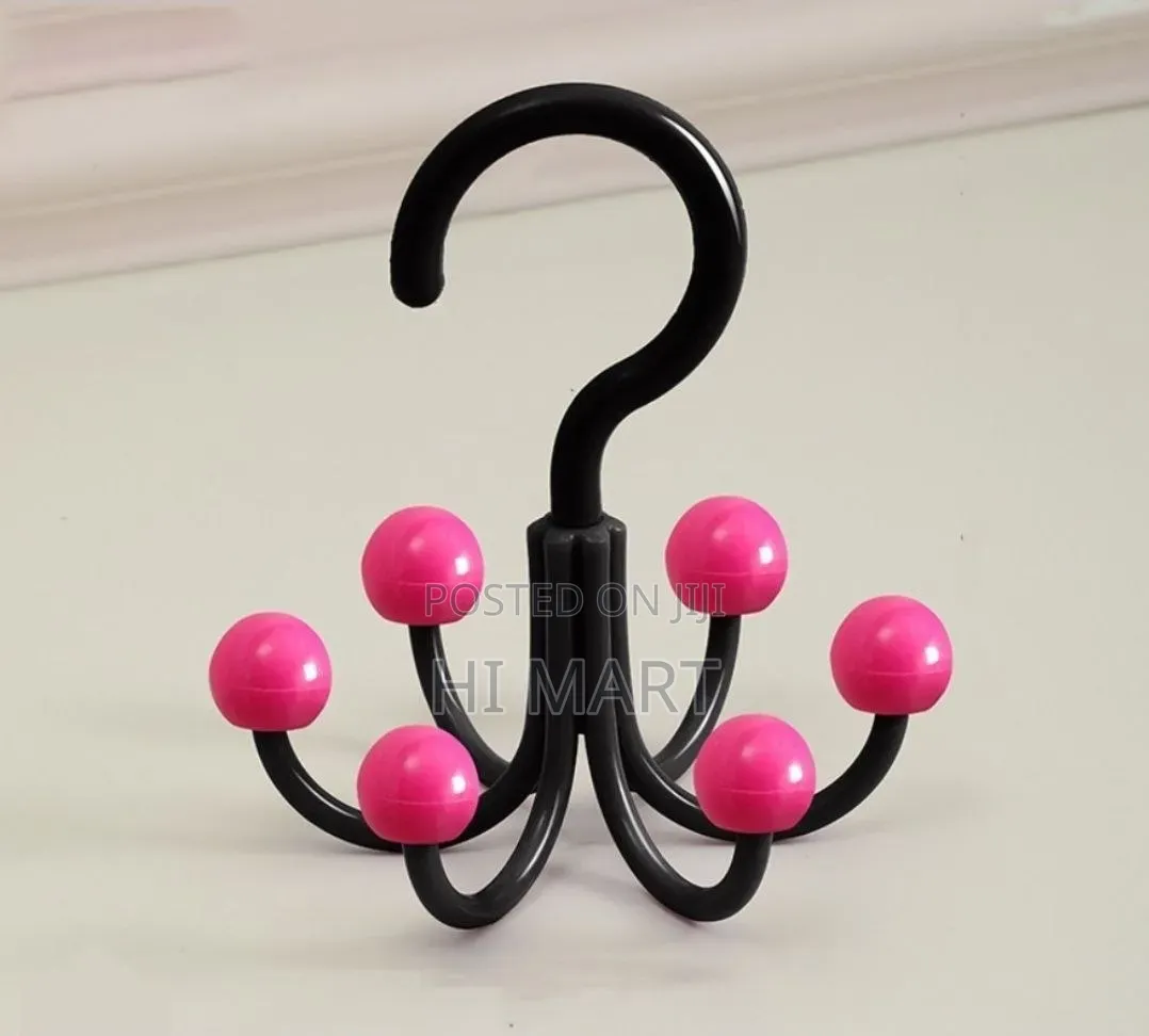 360° Rotating 6 Hook Closet Organizer