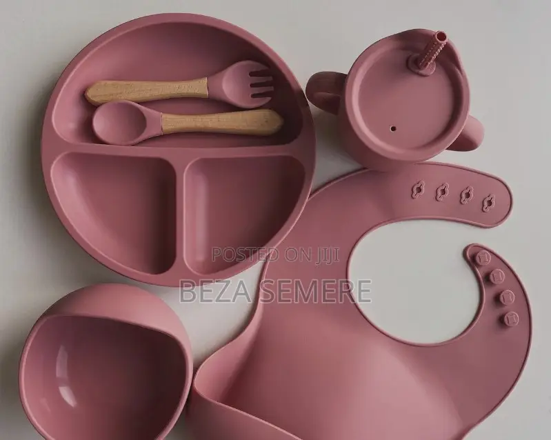 Super Suction Silicone Baby Feeding Set Non Slip Toddler Plate Bowlset