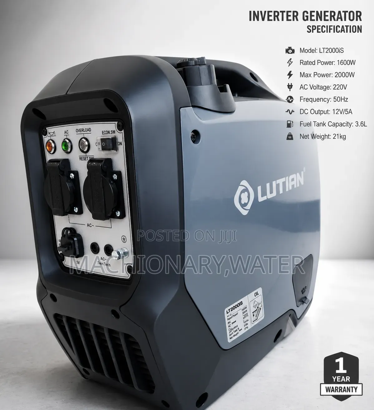 Lutian Gasoline Invertor Generator 2kw