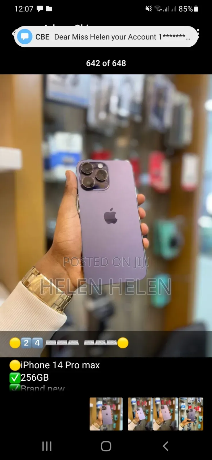 New Apple iPhone 14 Pro Max 256 GB Purple