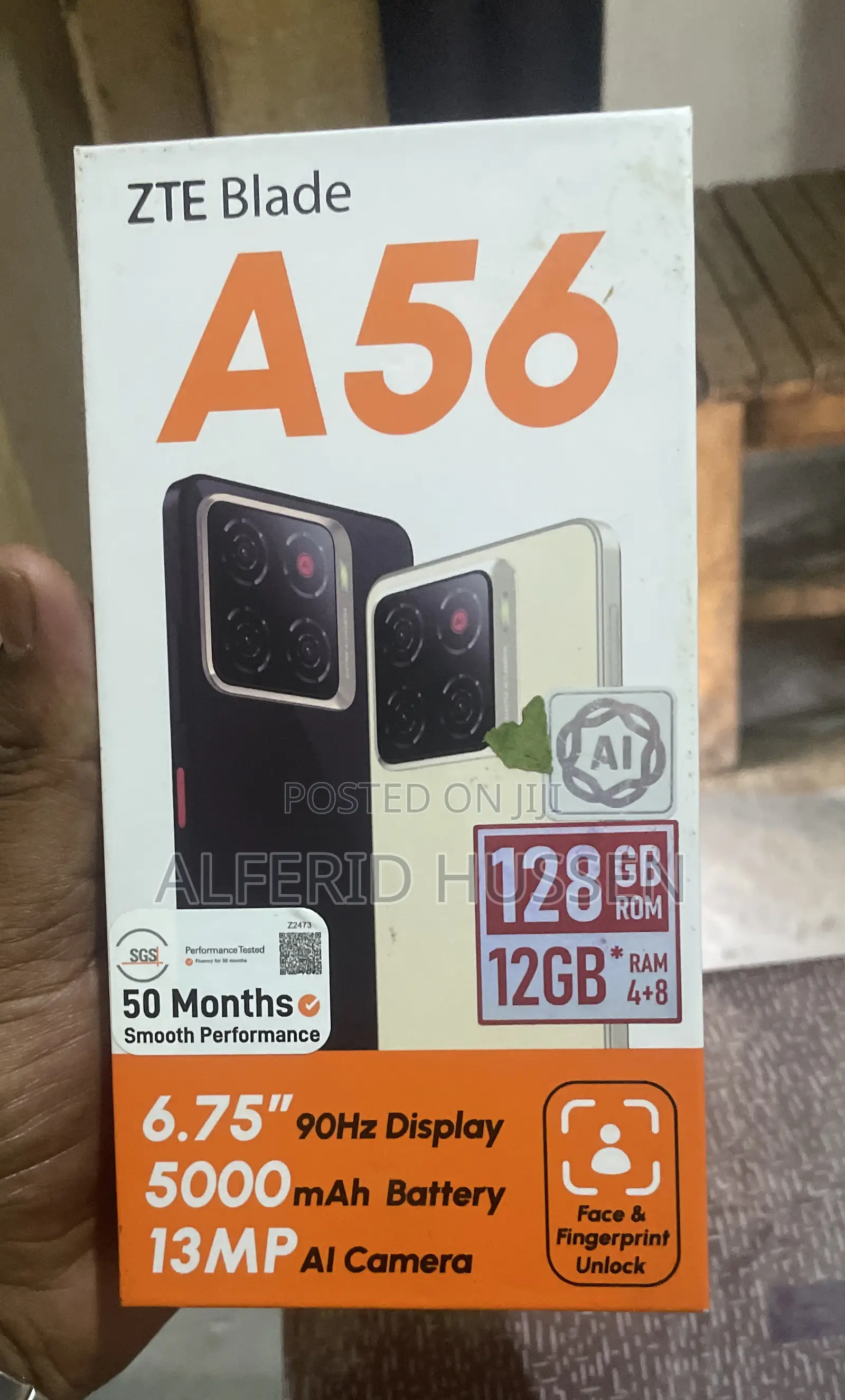 New ZTE A55 128 GB Black