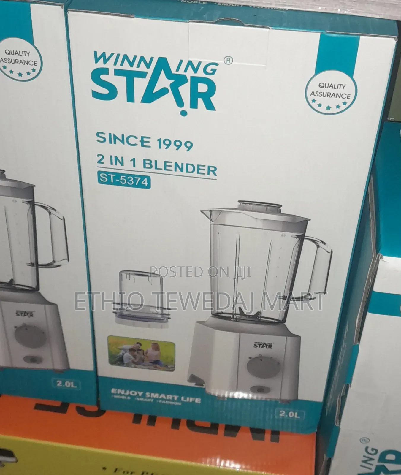 Winning Star 2-in-1 Blender and Grinder Set, 350w Motor
