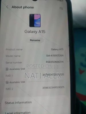 Samsung Galaxy A15 128 GB Blue