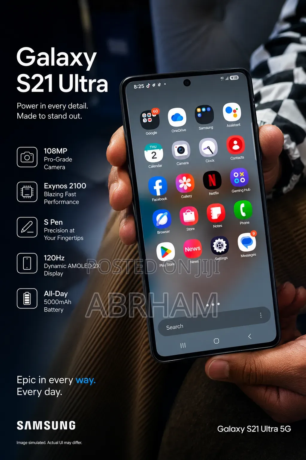 Samsung Galaxy S21 Ultra 5G 256 GB Black