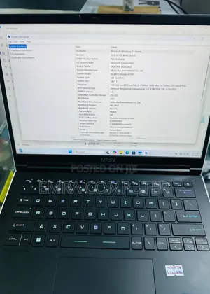 New Laptop MSI 16GB Intel Core i9 SSD 1T