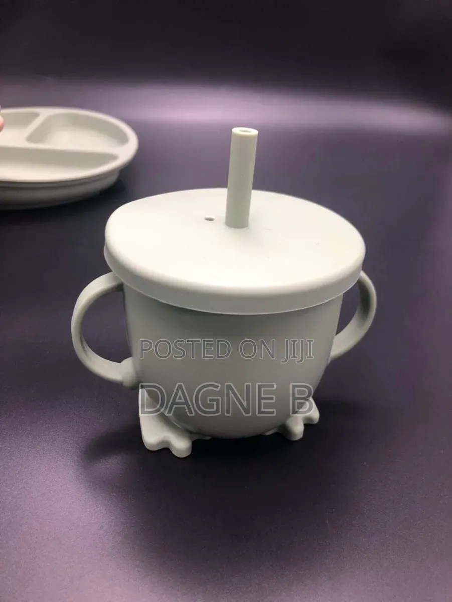 Silicone Baby Toddler Feeding Set 6 PCS የሲሊኮን የህፃናት መመገቢያ